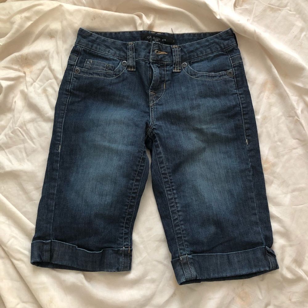 Calvin Klein Dark Wash Bermuda Shorts Size 2